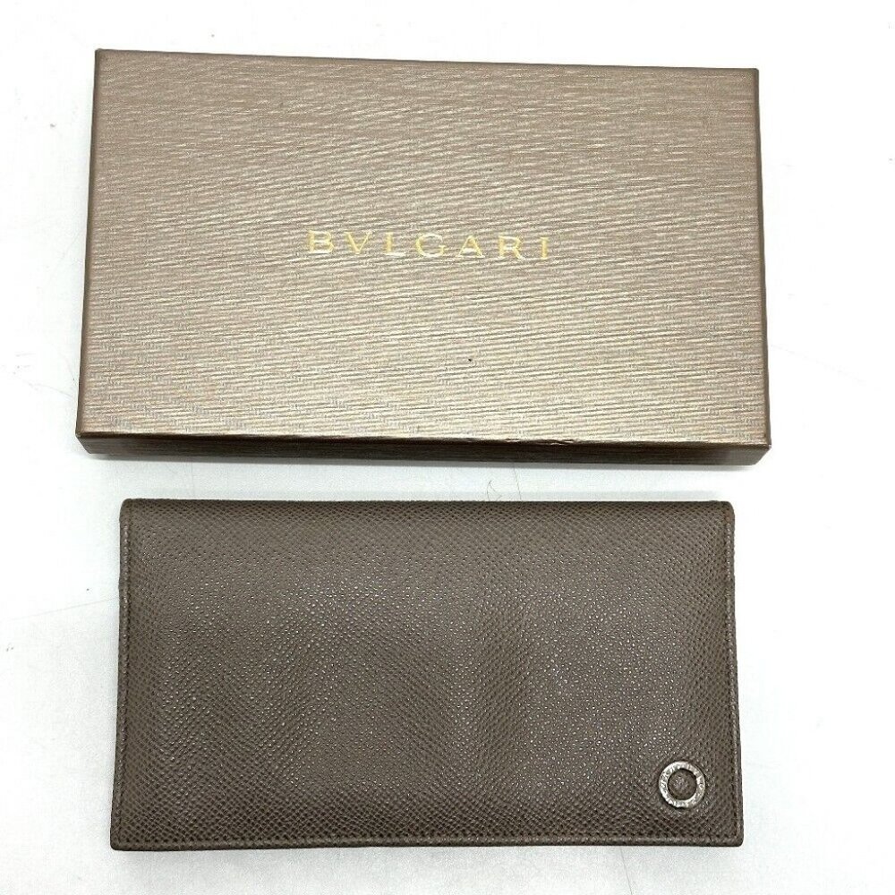 BVLGARI Bulgari Bulgari Folded wallet Leather gray - Picture 10 of 16